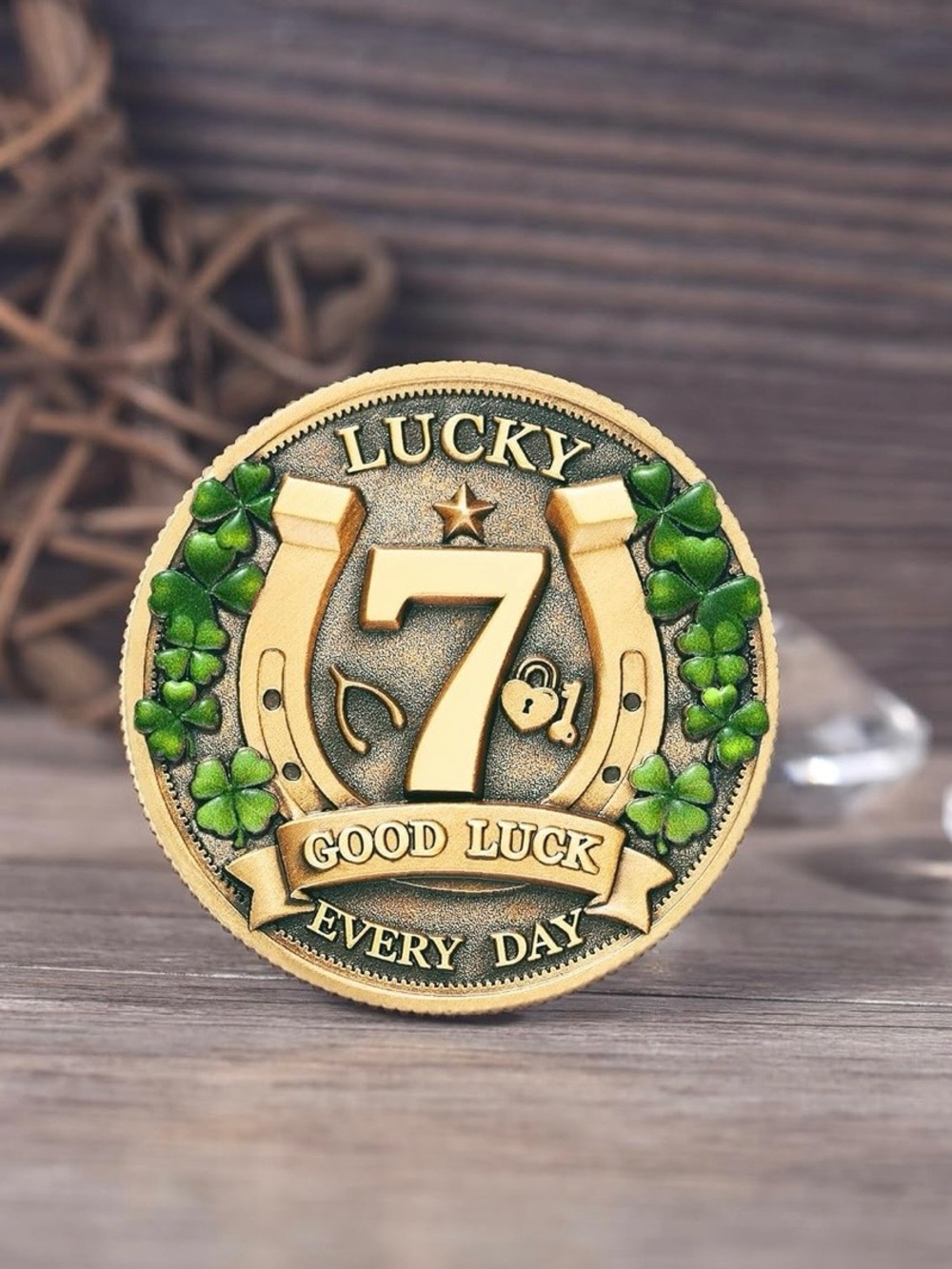 Amuletos de Proteccion y Buena Suerte Lucky Coin for Lottery Scratcher | Four Le